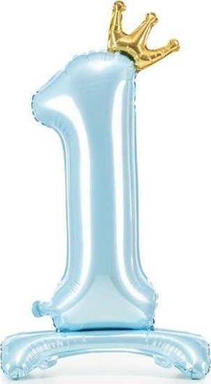 Picture of PartyDeco Stojcy balon foliowy 1 84cm bkitny