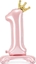 Attēls no PartyDeco Stojcy balon foliowy 1 84cm jasny róowy
