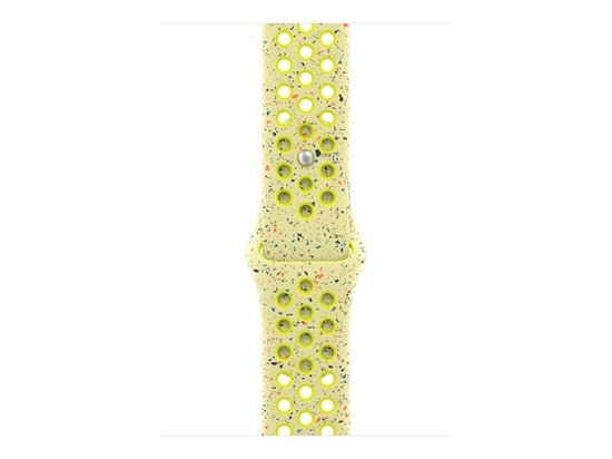 Picture of Pasek sportowy Nike w kolorze promiennym zielonożółtym do koperty 46 mm - rozmiar S/M