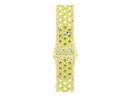 Изображение Pasek sportowy Nike w kolorze promiennym zielonożółtym do koperty 46 mm - rozmiar S/M