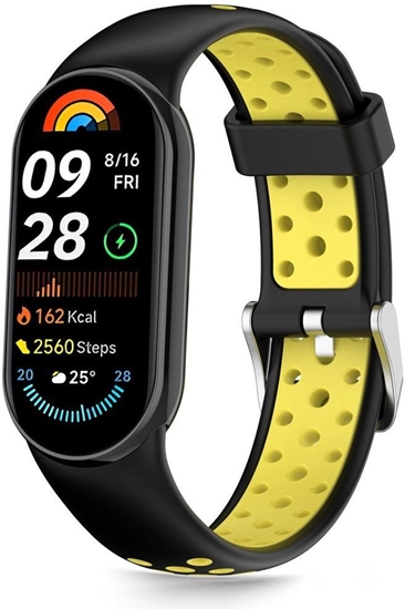 Изображение Pasek Tech-Protect IconBand Air Xiaomi Smart Band 8 / 9 / 10 / NFC Black/yellow