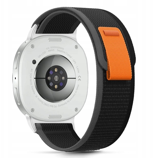 Picture of Pasek Tech-Protect Nylon Stripe do Samsung Galaxy Watch 8 / Classic 40/44/46mm Black/orange