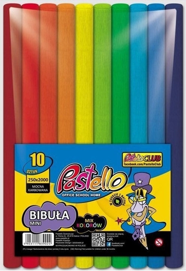Picture of Pastello Bibua MINI 25x200 cm mix 10 kolorów SPECTRUM PAS-5409