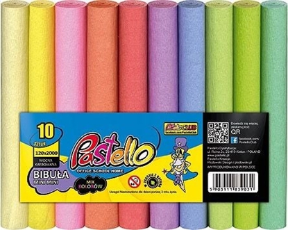 Picture of Pastello Bibua PASTELOWA MINI MINI 12x200 cm mix 10 kolorów PAS-3399 Pastello
