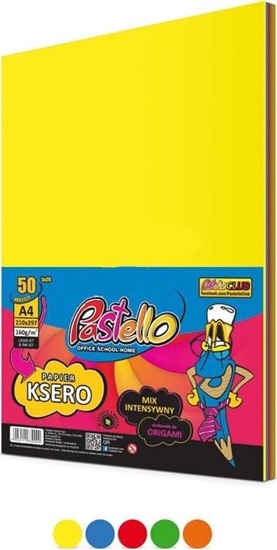 Изображение Pastello Papier ksero A4 160g mix kolorów 50 arkuszy