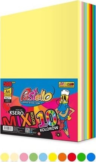 Изображение Pastello Papier ksero Intens A4 80g mix kolorów 500 arkuszy