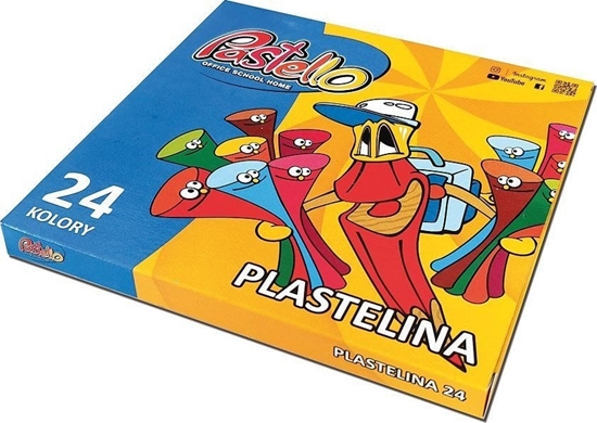 Изображение Pastello Plastelina PASTELLO 24 kolory