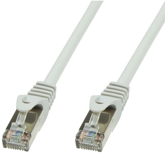 Picture of Patchcord Cat6 SFTP 15m 100% CU LSZH szary