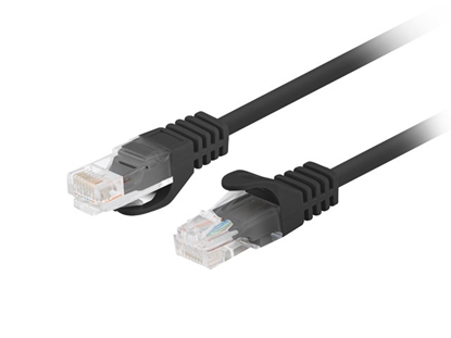 Изображение Lanberg | Patchcord CAT.5E UTP Fluke Passed | PCU5-10CC-0025-BK | 0.25 m | Black