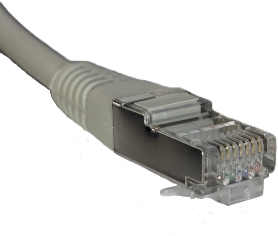 Picture of Patchcord RJ45, kat. 6 FTP F/UTP, 10m, Netrack, szary