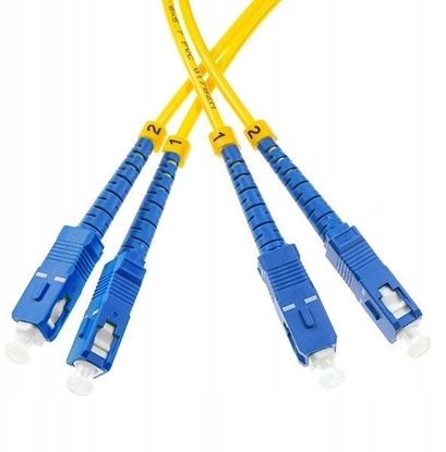 Attēls no Patchcord SM SC/UPC-SC/UPC duplex 3m 9/125 3.0mm G652D