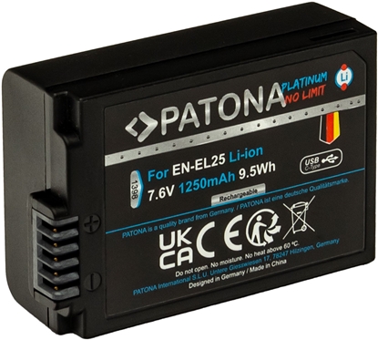 Изображение PATONA 1398 bateria do aparatu/kamery Litowo-jonowa (Li-Ion) 1250 mAh