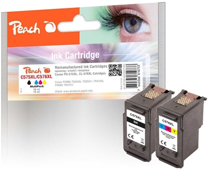 Изображение Peach Patrone Canon PG-575XL/CL-576XL MultiPack bk & color remanufactured