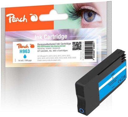 Attēls no Peach Patrone HP Nr.963 3JA23AE cyan OEM reset ink level remanufactured