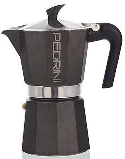 Picture of Pedrini Coffee Maker Paint Aluminum 6 Cups dark grey (9114-8) (91148)