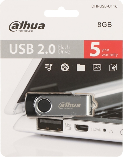 Изображение Pendrive Dahua Technology Pendrive 8GB DAHUA USB-U116-20-8GB