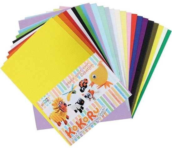 Picture of Penword Tektura falista A4 24 arkusze mix