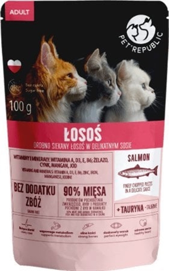 Picture of Pet Republic PET REPUBLIC KOT sasz.100g OSO ADULT sos /24