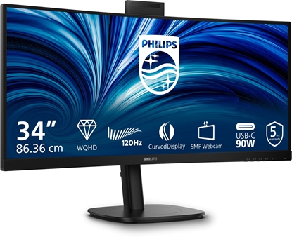 Attēls no Philips 34B2U3600CH 34 Zoll WQHD Curved Monitor
