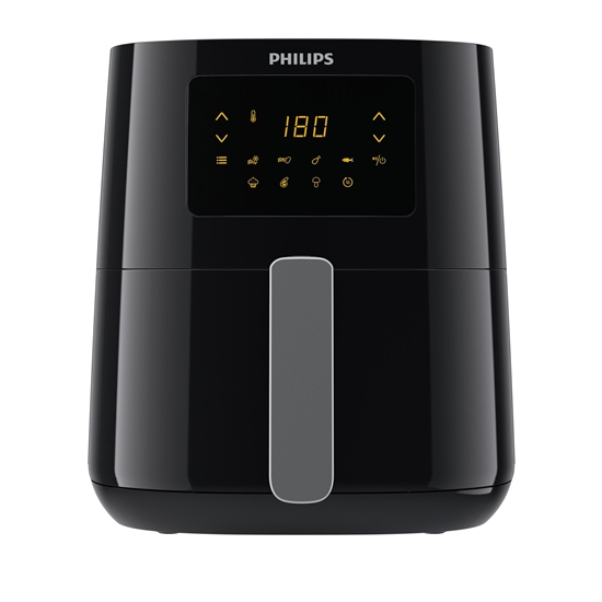 Picture of Philips 3000 series HD9252/70 fryer Single 4.1 L Stand-alone 1400 W Hot air fryer Black, Silver