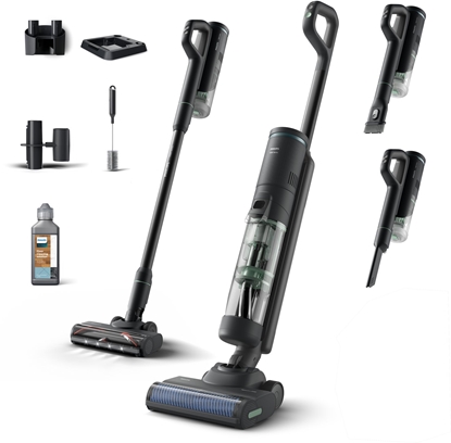 Picture of Philips 7000 series XW7263/11 okurzacz na kiju/szczotka elektryczna Odkurzacz stojcy 2 w 1 Bateria Suchy i Mokry Bez worka 0,45 l Szary