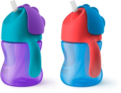Picture of Philips AVENT Straw Cups SCF796/00, Drinking cup, 9 month(s), Multicolour, Flip-top lid, Indonesia, 200 ml