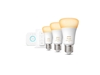 Изображение Philips Hue White ambience Starter kit: 3 E27 smart bulbs (1100) + dimmer switch