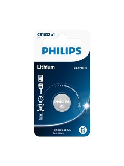 Изображение Philips Lithium 3.0V Knopfzelle CR1632