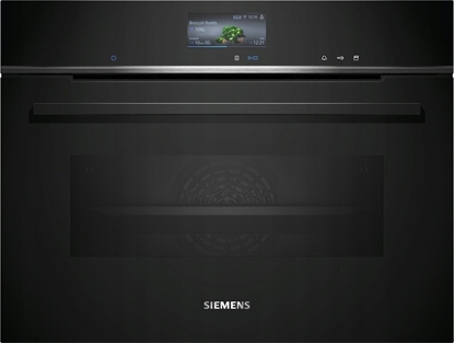 Attēls no Piekarnik Siemens Piekarnik kompaktowy Siemens iQ700 z parowarem CS736G1B1 60 x 45 cm Czarny