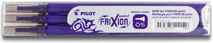 Attēls no Pilot Pilot Frixion Point Wkad do cienkopisu fioletowy 3 szt (BLS FRP5 V)