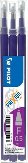 Изображение Pilot Wkad FRIXION CLIKER 0,5 fioletowy PIBLS-FR5-V-S3-E