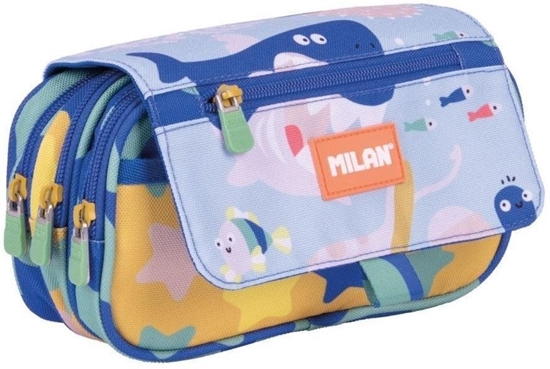 Picture of Piórnik 3 komorowy z klapk Blue Odyssey