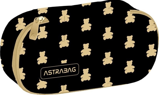 Изображение Piórnik Astra Piórnik jednokomorowy Astrabag Golden Teddy AC6