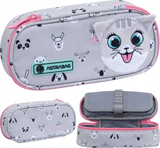 Изображение Piórnik Astra Piórnik jednokomorowy Astrabag Kitty The Cute AC6