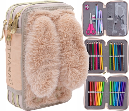 Attēls no Piórnik Astra Piórnik potrójny z wyp Astrabag Fluffy Bunny ASTRA