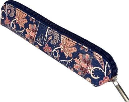 Attēls no Piórnik Bee-bee Piórnik mini Paisley Kwiaty blue