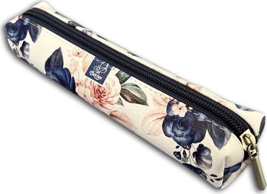 Picture of Piórnik Bee-bee Piórnik mini prostokt niebieskie róe