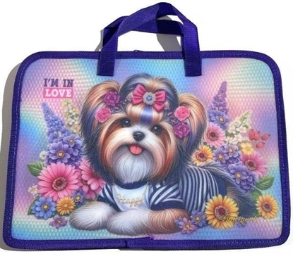 Изображение Piórnik Fresh Teczka-torba A4+ zapinana na zamek z rczk Piesek