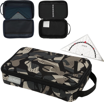 Изображение Piórnik Herlitz Herlitz Faulenzer 2 Go CamoGrey