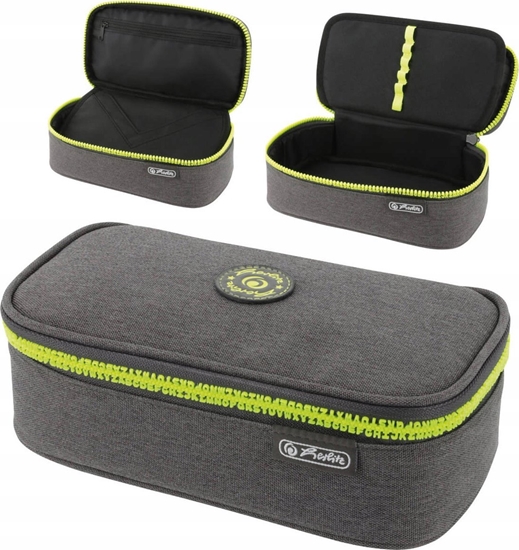 Изображение Piórnik Herlitz Herlitz Faulenzer beatBox ABC Grey/Yellow