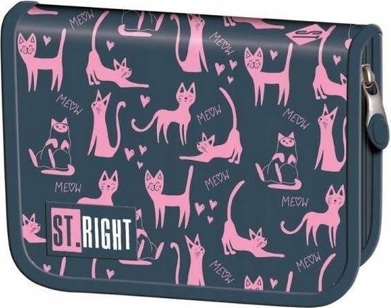 Picture of Piórnik MAJEWSKI dwuklapkowy bez wyposaenia STRIGHT PC-03 Lazy Cats