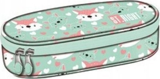 Изображение Piórnik MAJEWSKI Piórnik saszetka usztywniona z wewntrzn klapk PC-01 Lovely Foxy