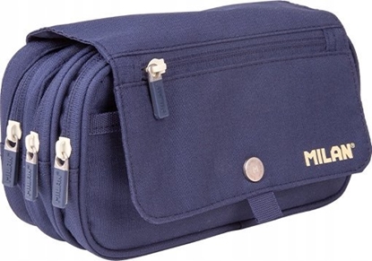 Attēls no Piórnik Teka Piórnik 3 komory z klapk± 1918 niebieski MILAN