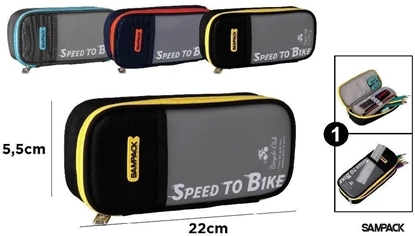 Изображение Piórnik z klapk i kieszonk zewntrzn MIX