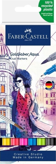 Изображение Pisak akwarelowy Goldfaber Aqua 6szt