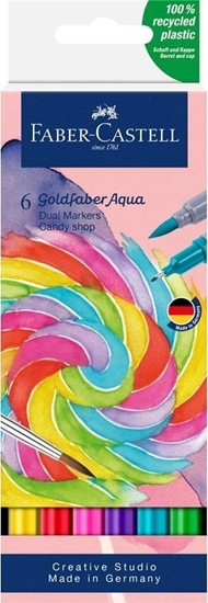Изображение Pisak akwarelowy Goldfaber Aqua candy shop 6szt