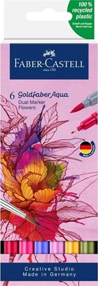 Изображение Pisak akwarelowy Goldfaber Aqua flowers 6szt