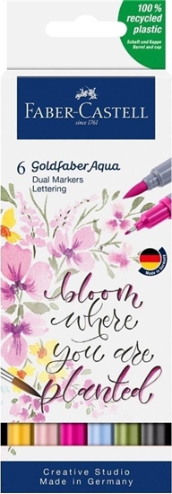 Изображение Pisak akwarelowy Goldfaber Aqua lettering 6szt