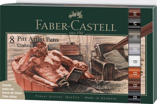 Изображение Pisaki Pitt Artist Pen B Classical 8szt