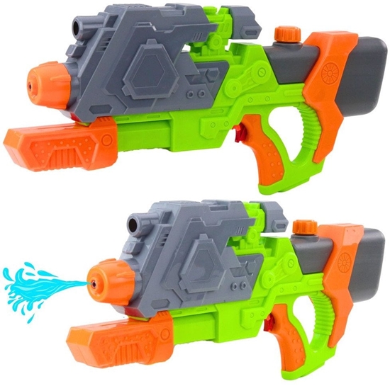 Picture of Pistolet Na Wod Pompowany Mechanicznie Zielono-Pomaraczowy 50 cm LEAN Toys
